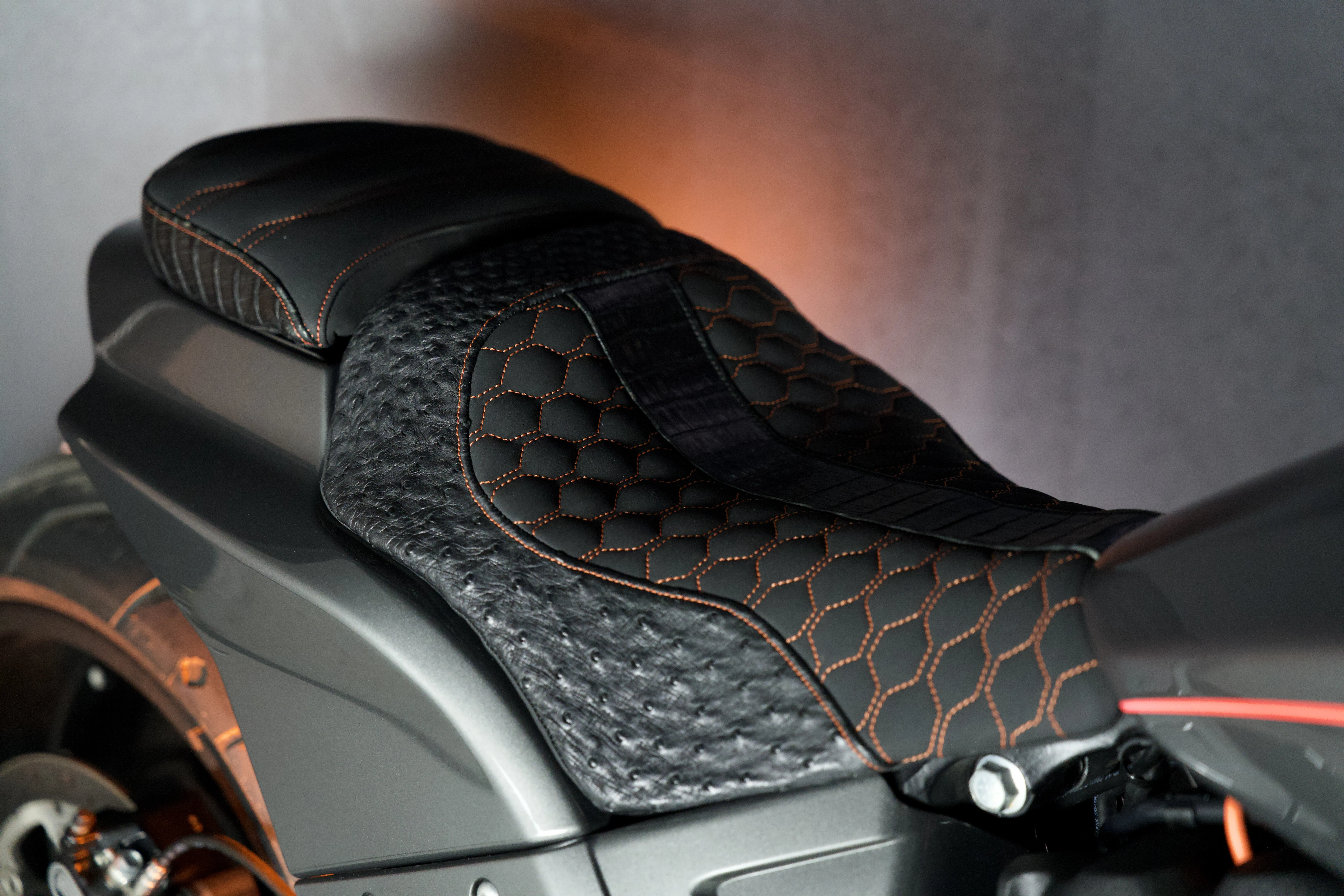 Détail de la selle sur mesure