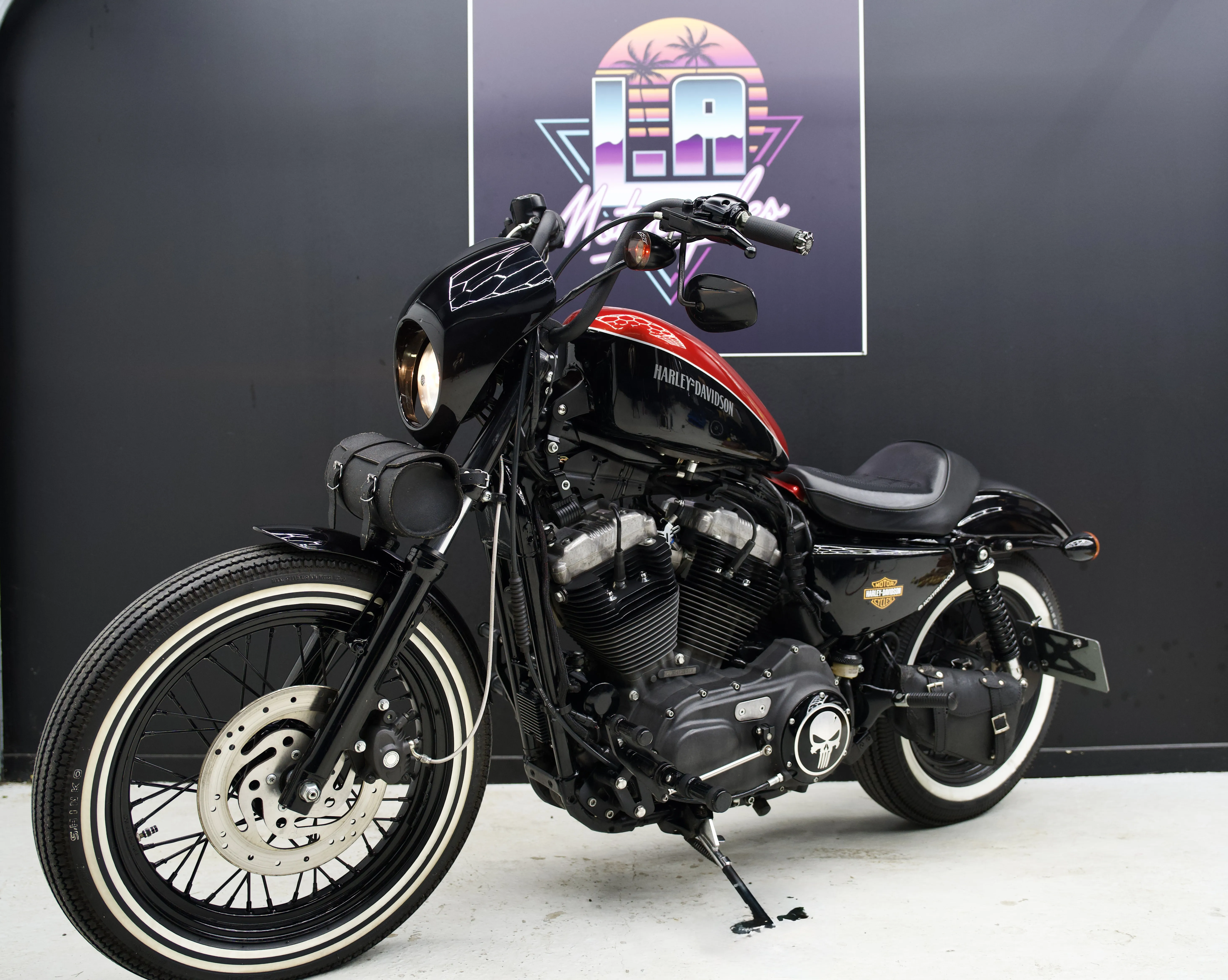 Détail du moteur V-Twin Evolution 1200cc